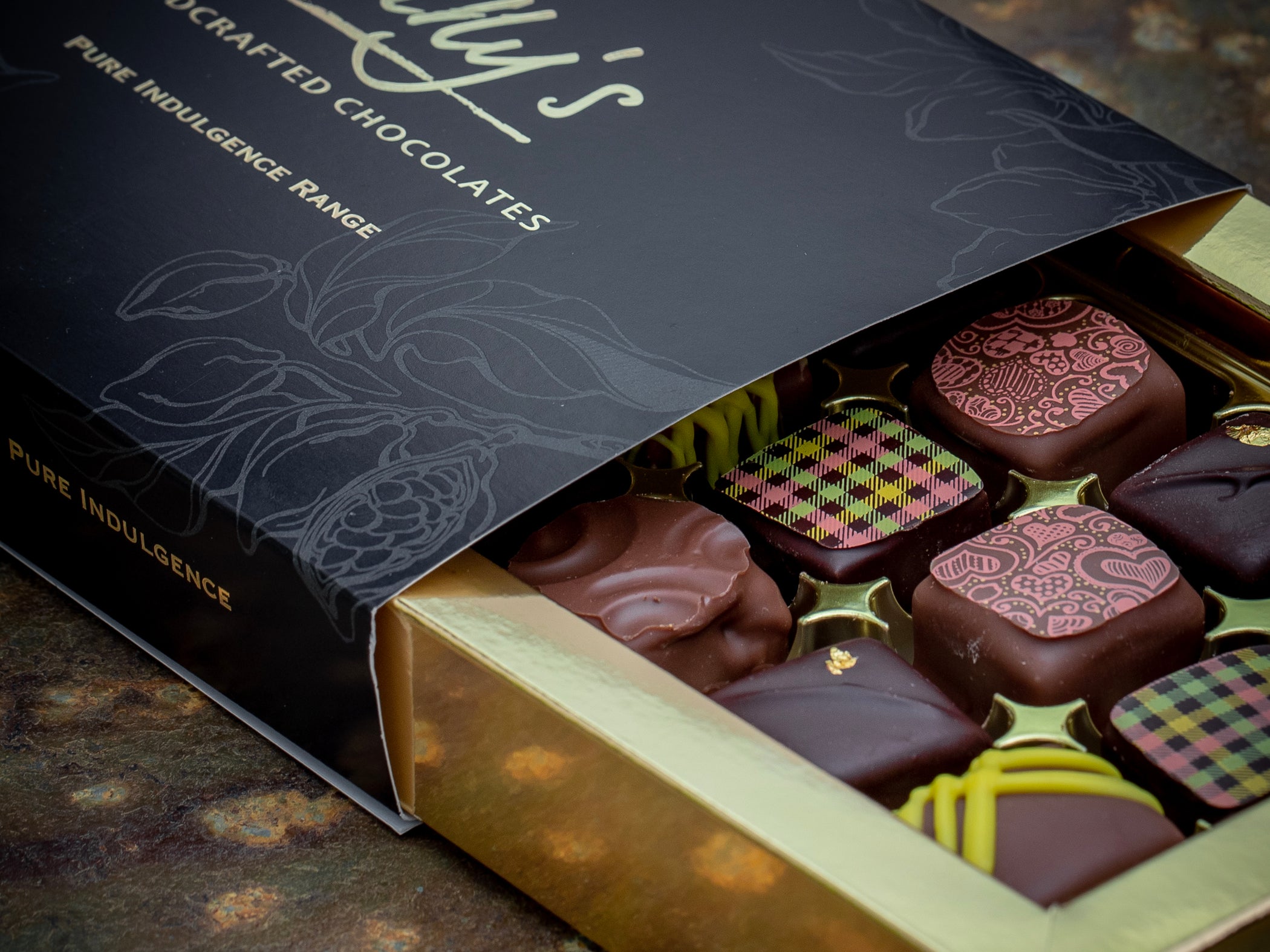 Chocoindulgence 12 chocolate Indulgence box – Dilly's Chocolates